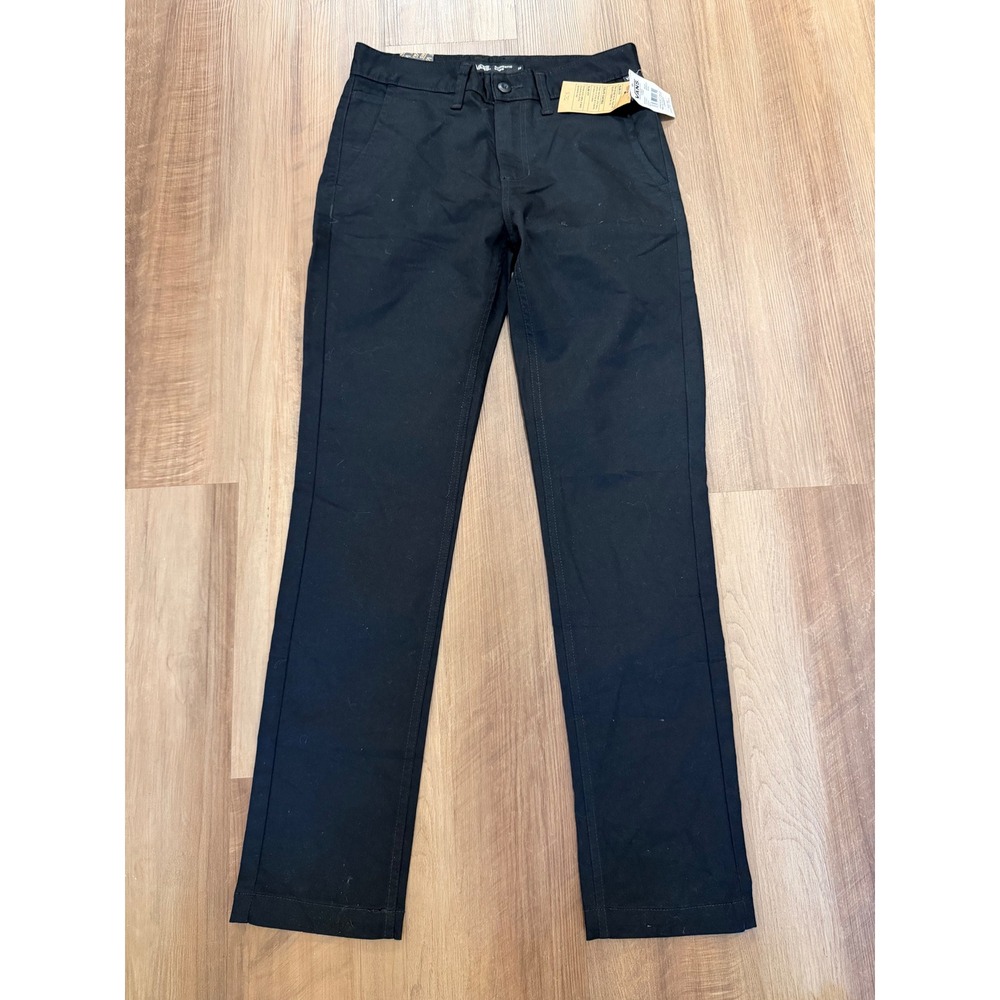 Vans Authentic Chino Pants Mens 28 Black Slim Fit VN0A5FJ7BLK New